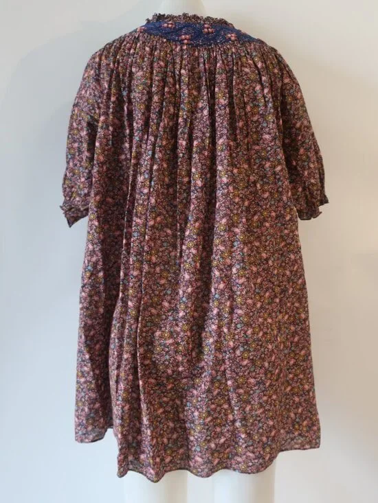 Womens Doen Odessa (Item- 25) Smocked Floral Multicolor Mini Shift Dress S - Picture 8 of 12